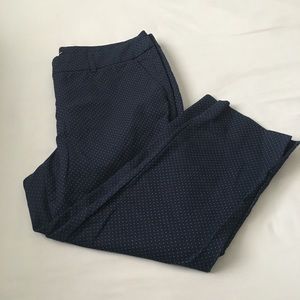 Blue & White Polka Dot Capris